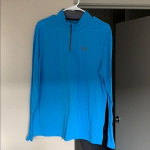 Blue m under armor pullover